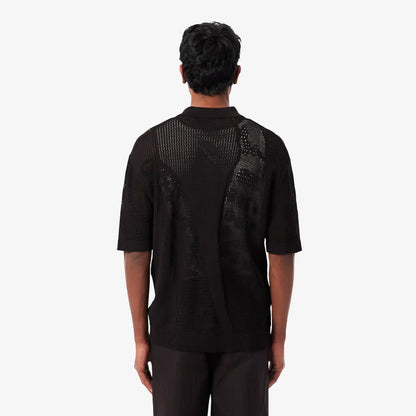 Spitzenstrick-Krokodil-Shirt