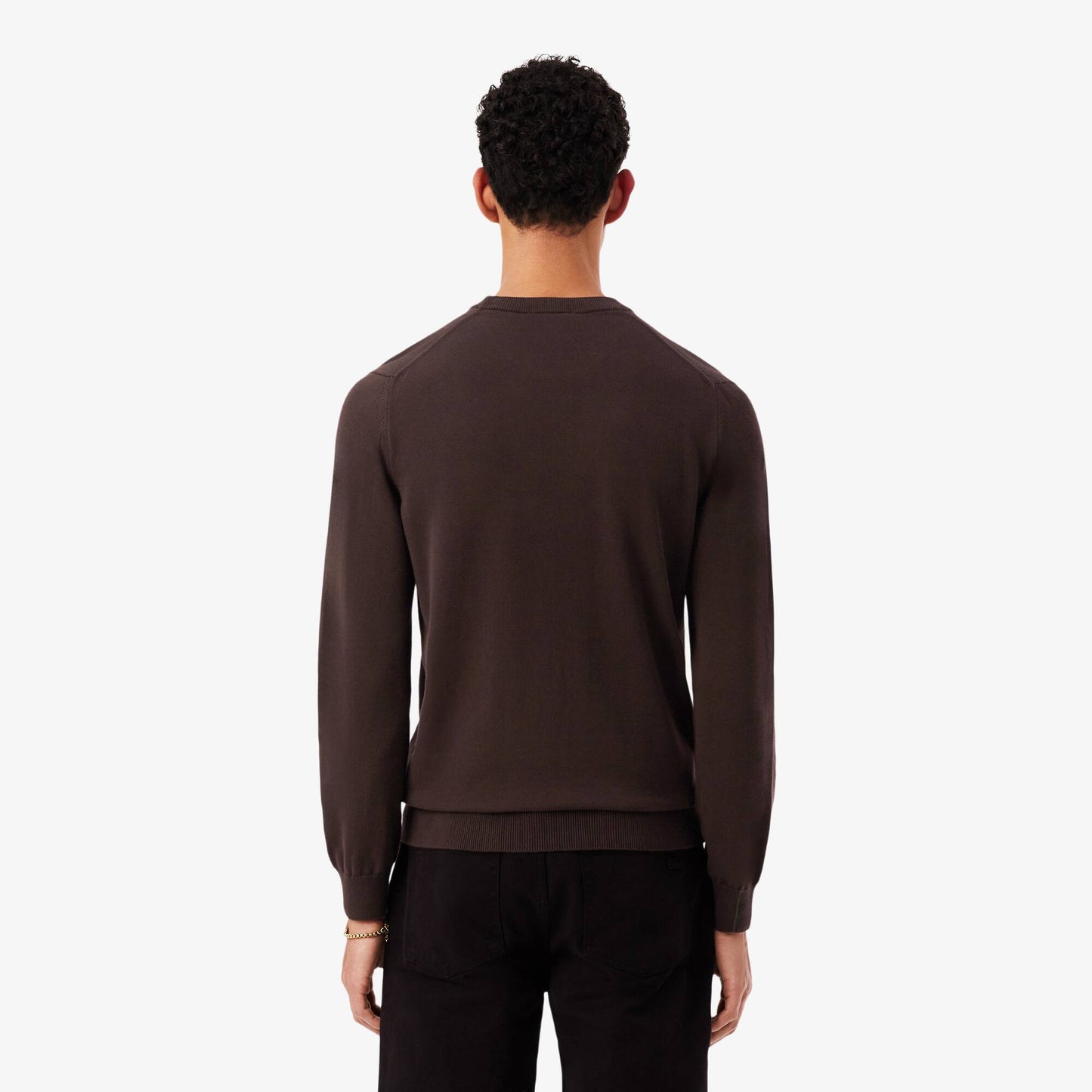 Monochrome Crew Neck Cotton Sweater