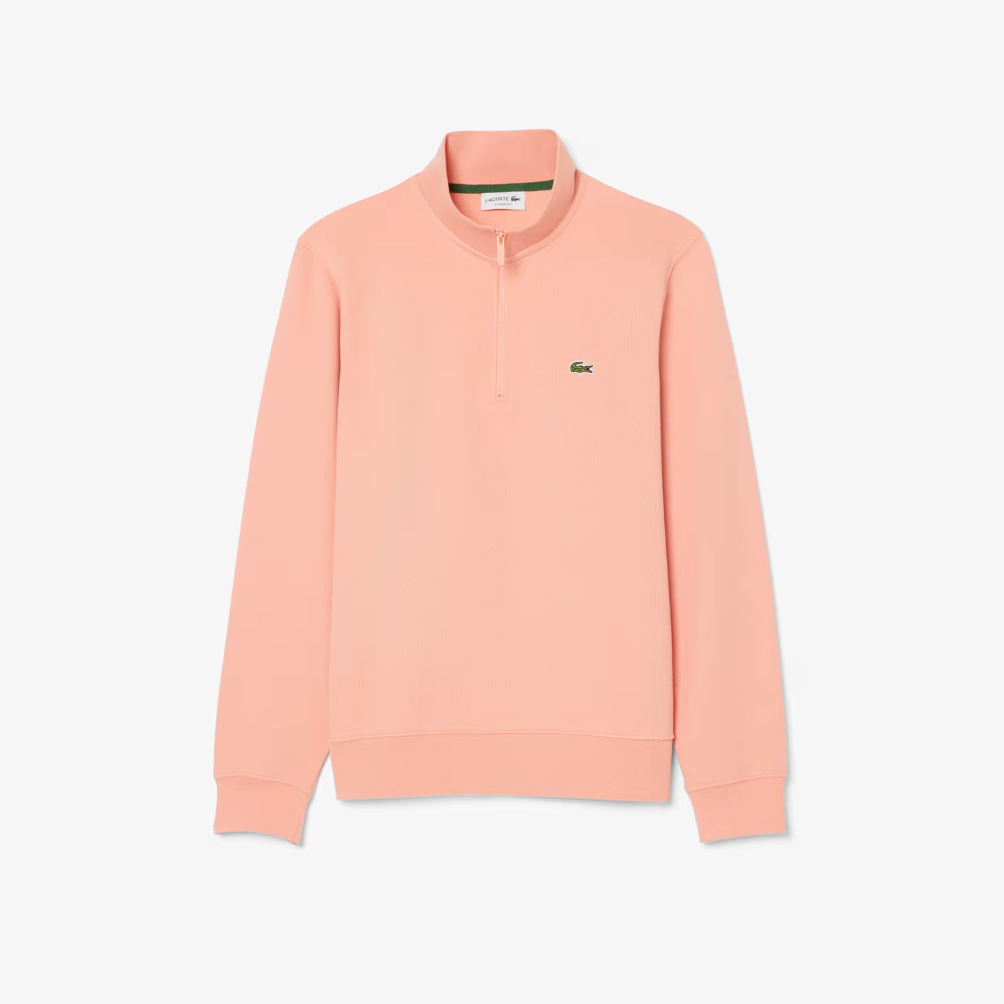 High Neck Zipped Fleece Sweatshirt