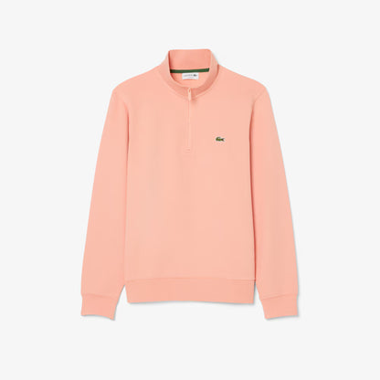High Neck Zipped Fleece Sweatshirt