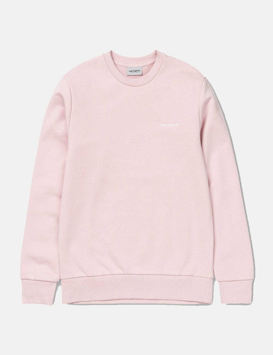 Stick-Sweatshirt mit Schriftzug – Sandy Rose