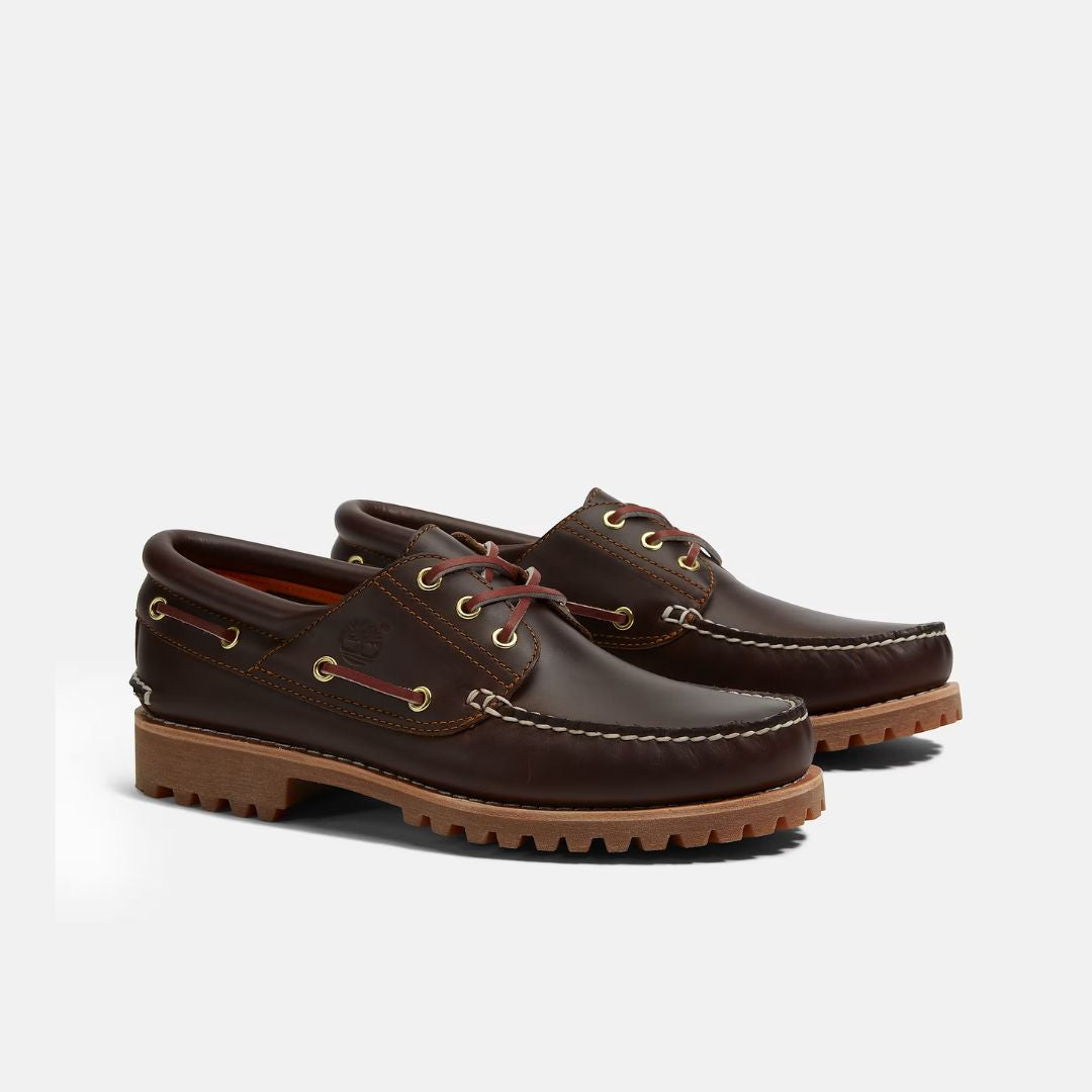 Men's Authentic Brown Full Grain Boat Shoe