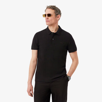Regular Fit Ribbed Knit Polo Shirt