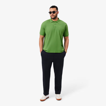 Classic Fit Embroidery Detail Petit Pique Polo Shirt