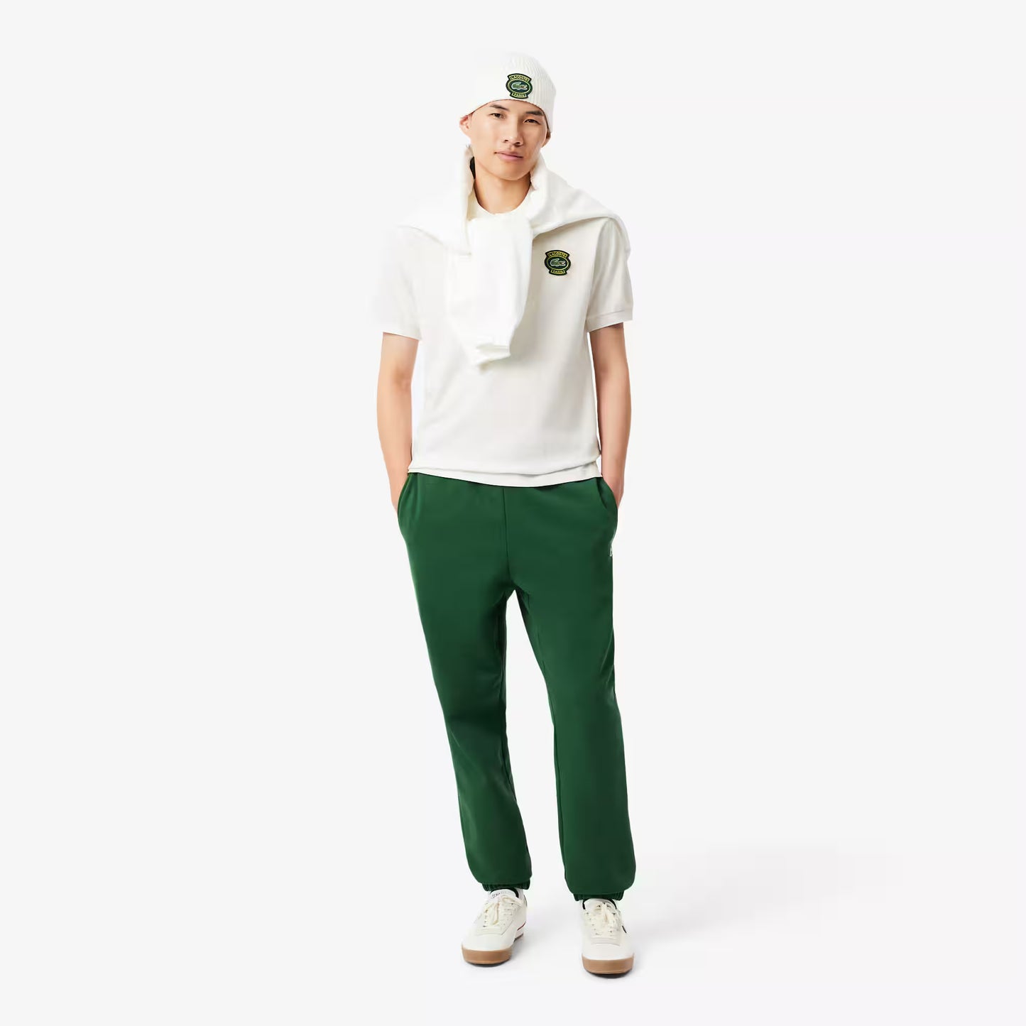 Klassisches Poloshirt mit Abzeichen aus Petit Piqué