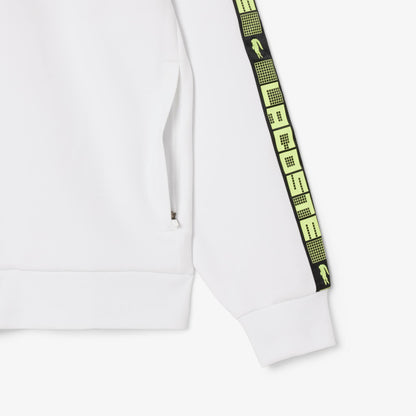 Tennis-Sweatshirt mit Reißverschluss und Farbblock