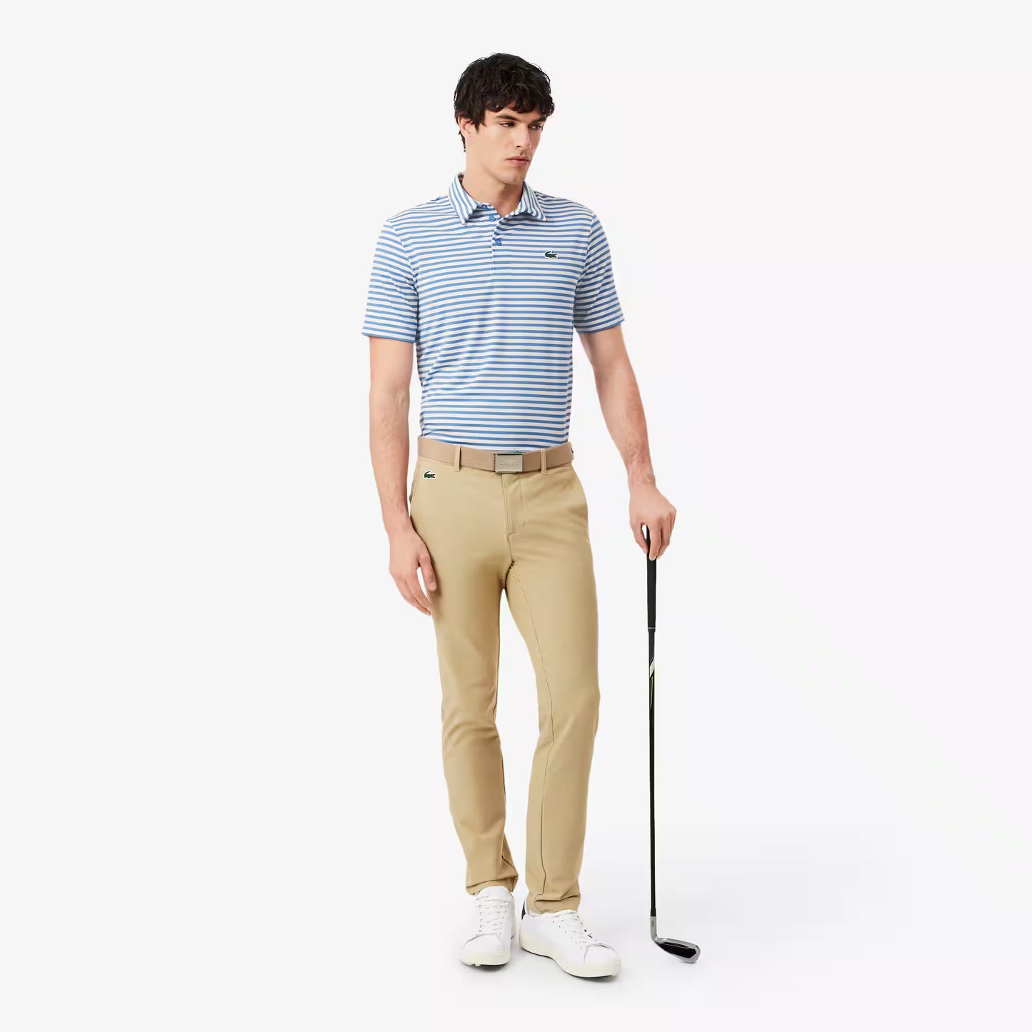 Regular Fit Ultra Dry Gestreiftes Golf-Poloshirt