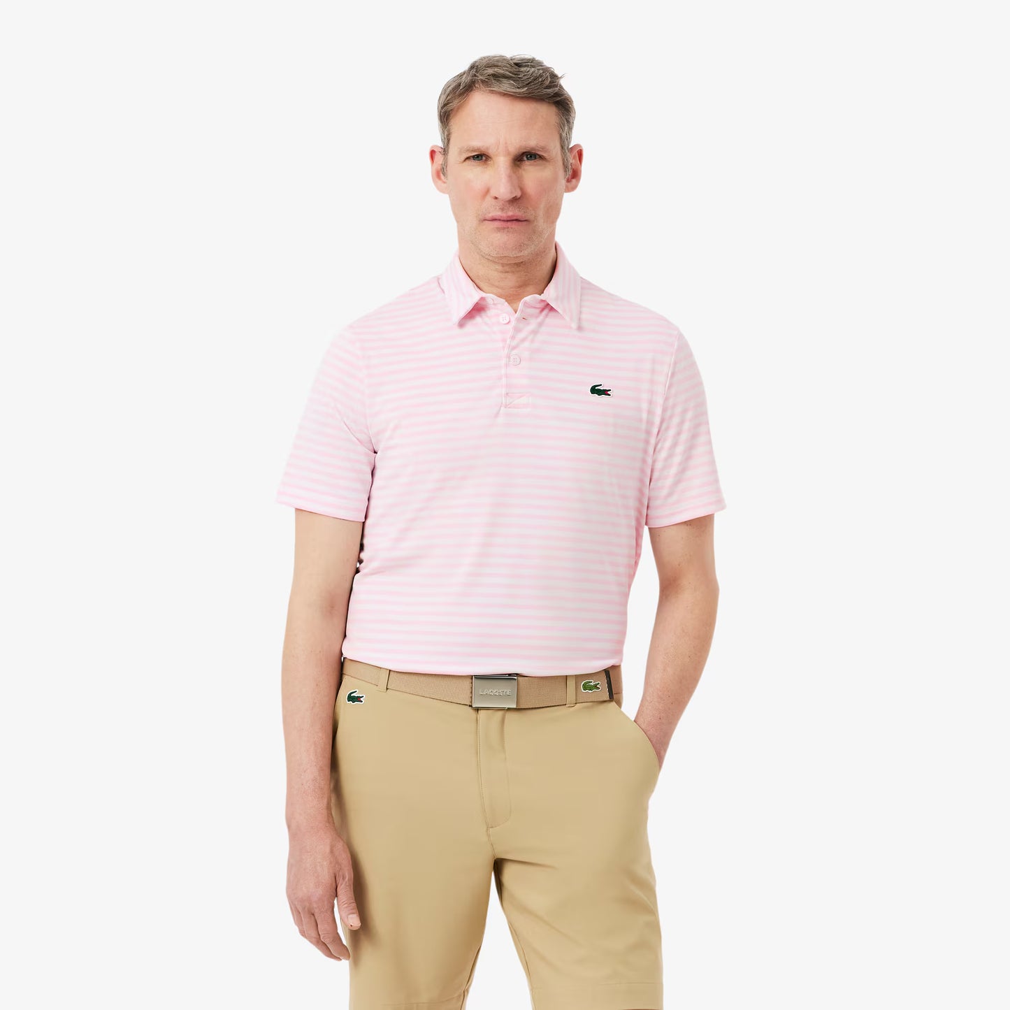 Regular Fit Ultra Dry Gestreiftes Golf-Poloshirt