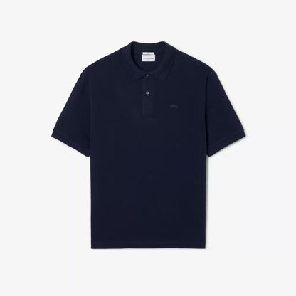 Loose Fit Polohemd aus schwerem Piqué