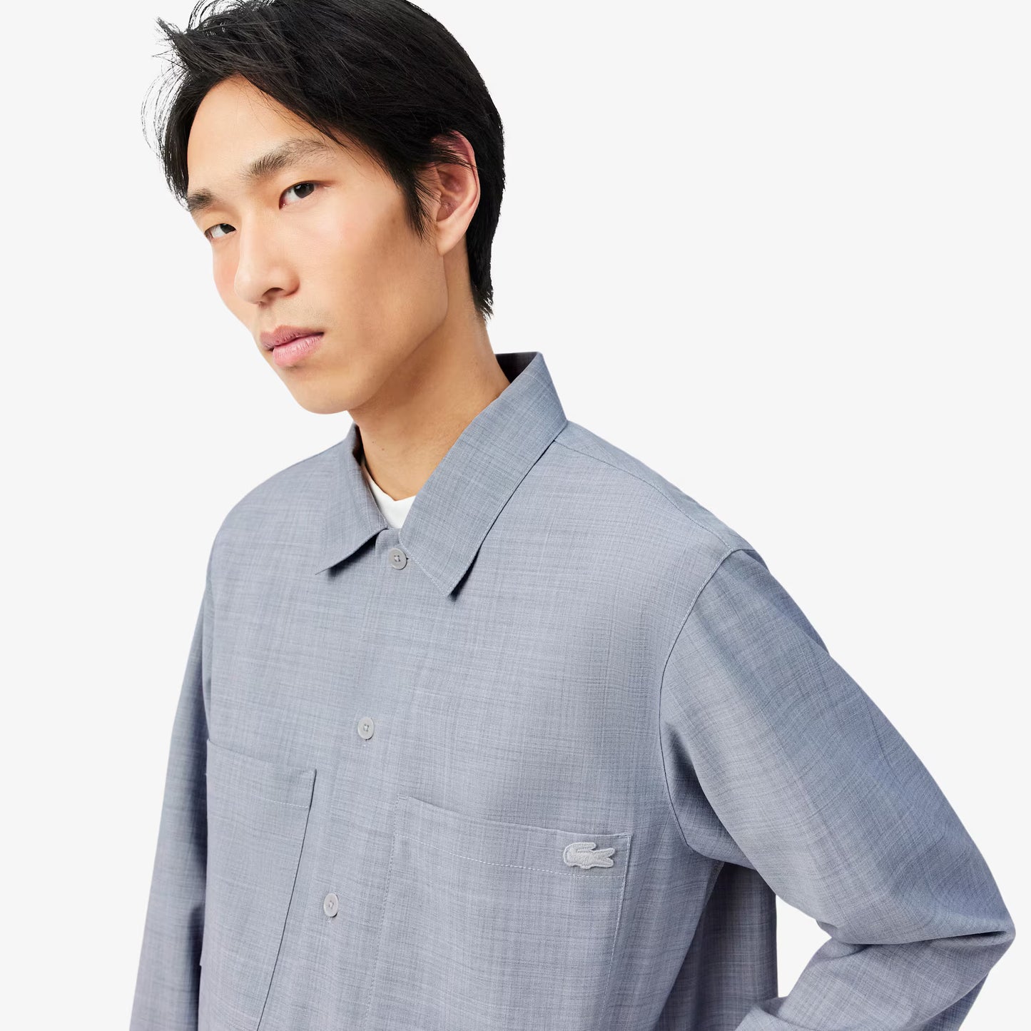Oversized Wool Blend Overshirt