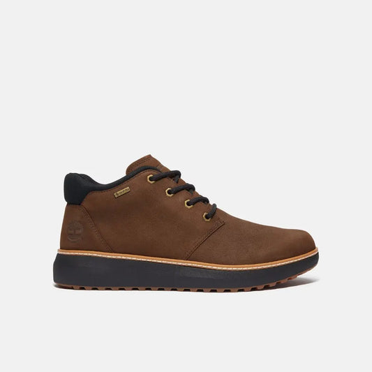 Hudson Road Mid Lace Waterproof Ankle Boots Dark Brown Nubuck