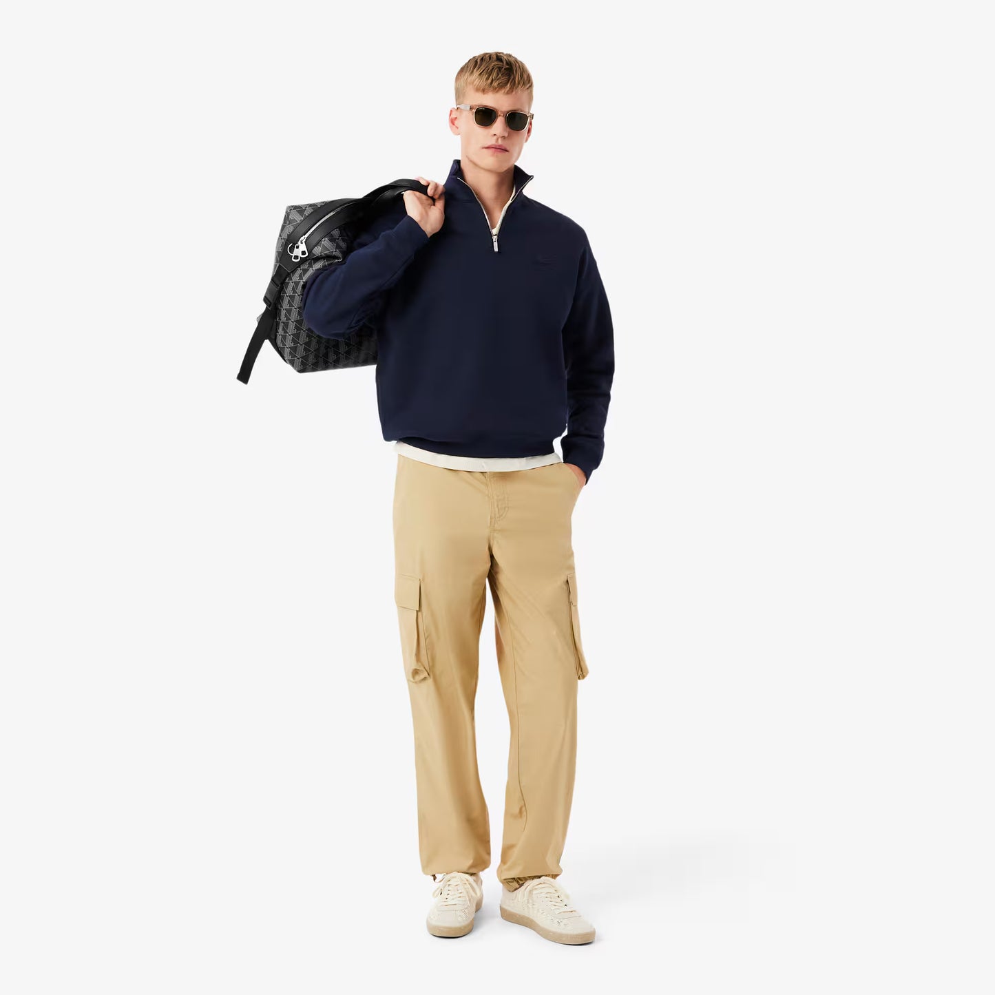 Heavy Fleece Zipper Neck Sweatshirt