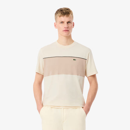 T-Shirt aus Baumwolle mit Farbblock-Design