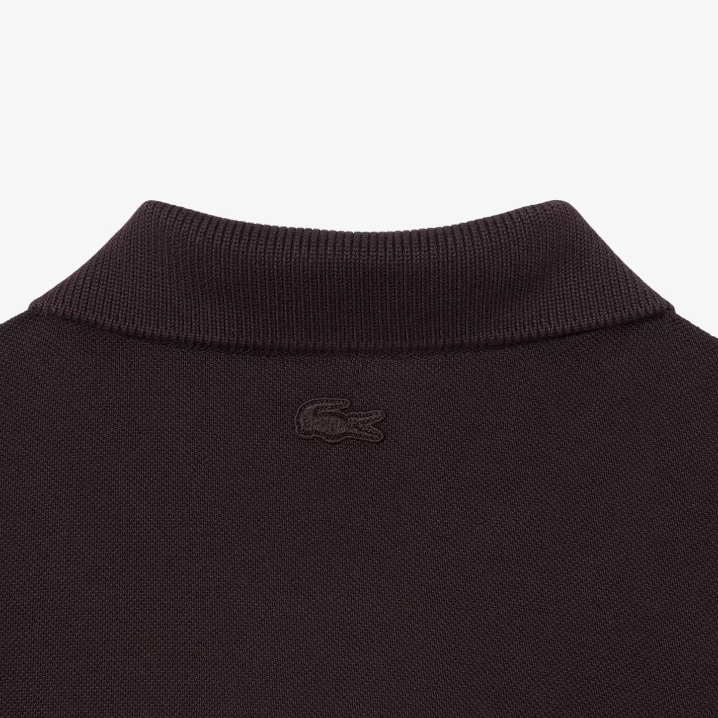 Classic Fit Badge Accent Pique Polo Shirt