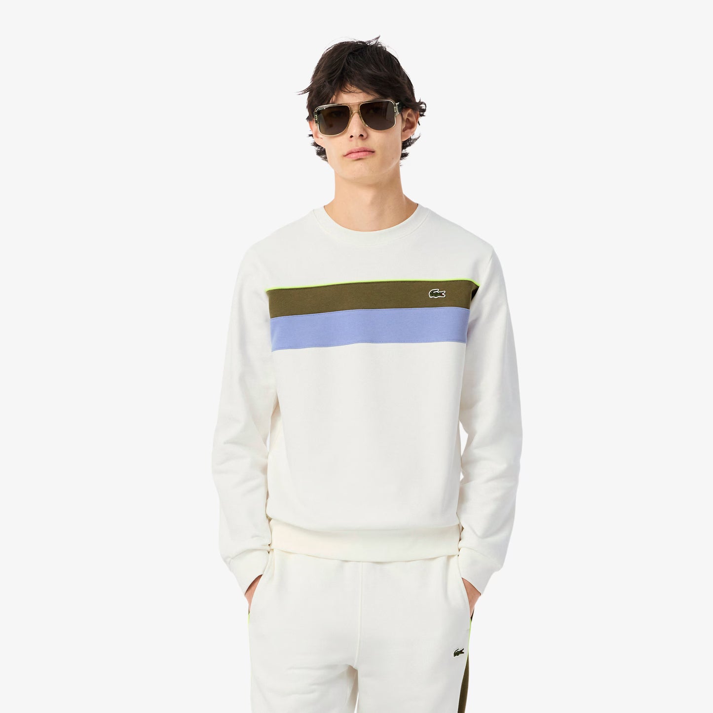 Colour-Block Fleece Sweatshirt