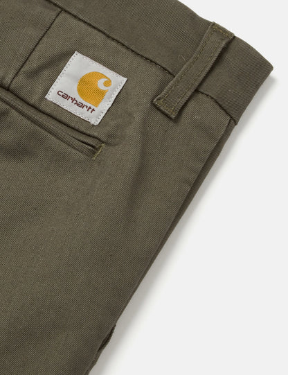 Pantalon chino Sid (coupe ajustée) - Vert sauge