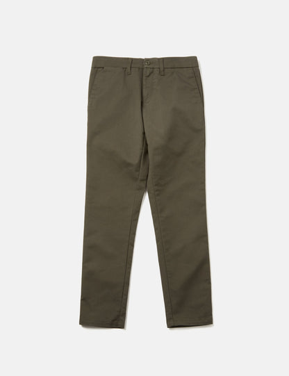 Pantalon chino Sid (coupe ajustée) - Vert sauge