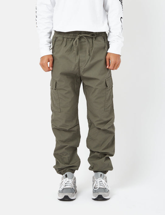 Pantalon de jogging cargo (Ripstop) - Vert algue