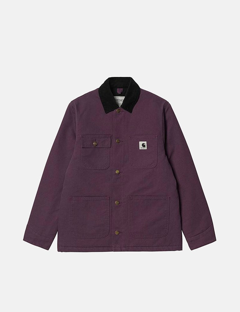 Damenmantel Irving - Dark Plum/Black
