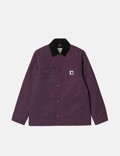 Damenmantel Irving - Dark Plum/Black