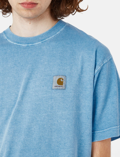 T-Shirt Nelson (locker) - Poolblau