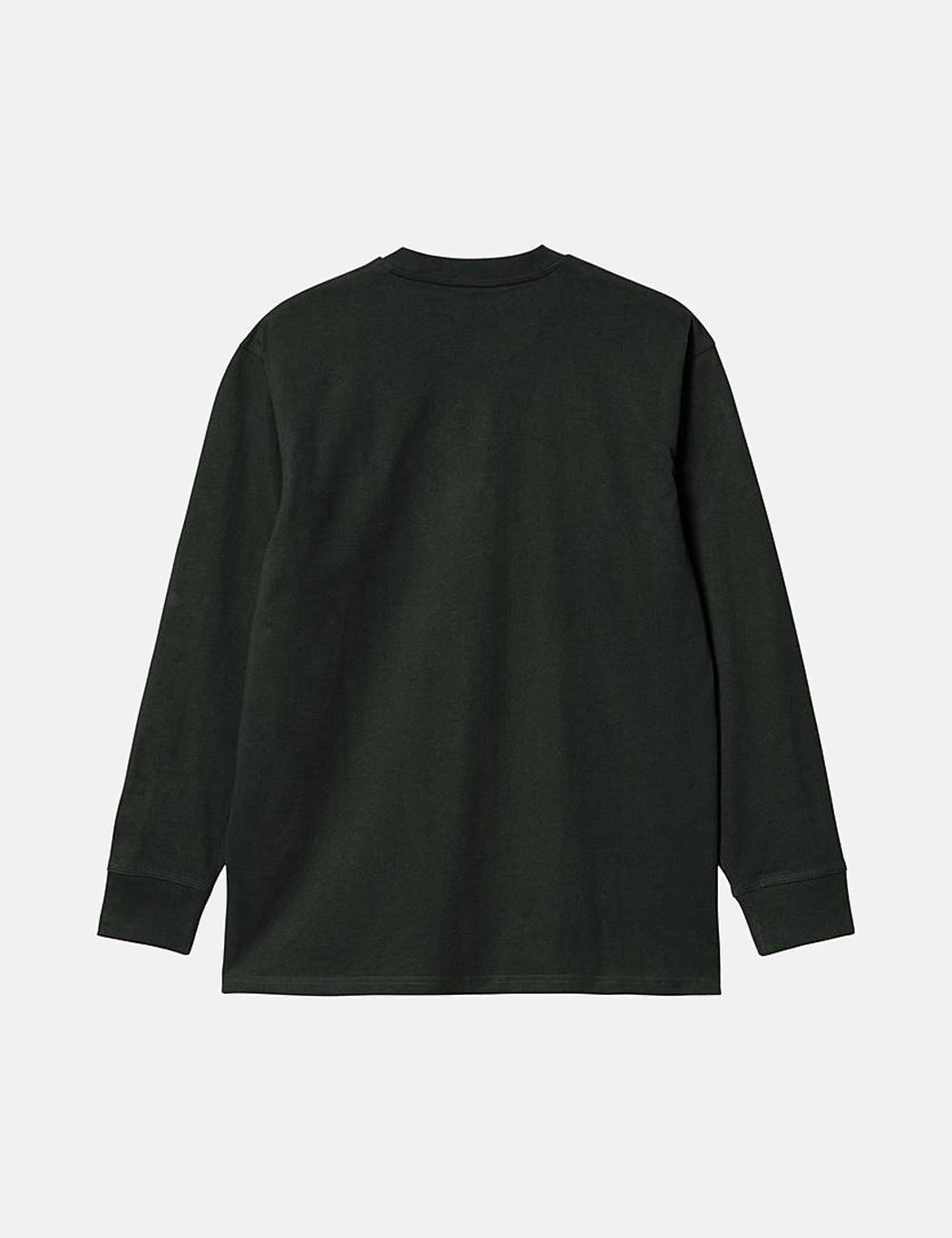 Langärmliges T-Shirt mit American Script – Dark Cedar Green
