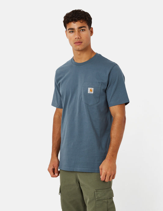 Taschen-T-Shirt (Regular) – Storm Blue
