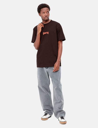 T-shirt Bubble Script - Ale Brown