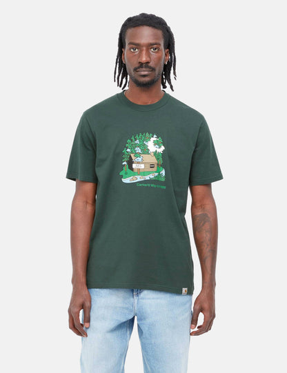 Cabin T-Shirt – Wacholdergrün