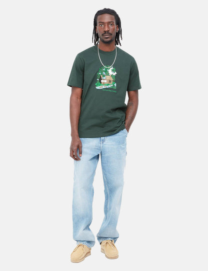 Cabin T-Shirt – Wacholdergrün
