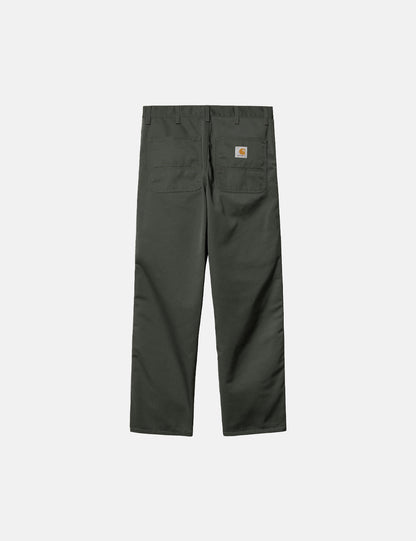 Pantalon en velours côtelé simple (détendu) - Vert buis