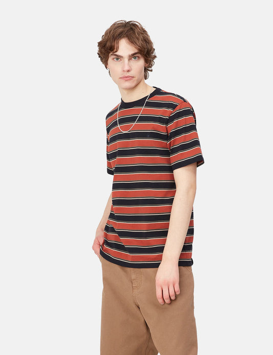 Leone T-Shirt (Leone Stripe) – Phoenix Red