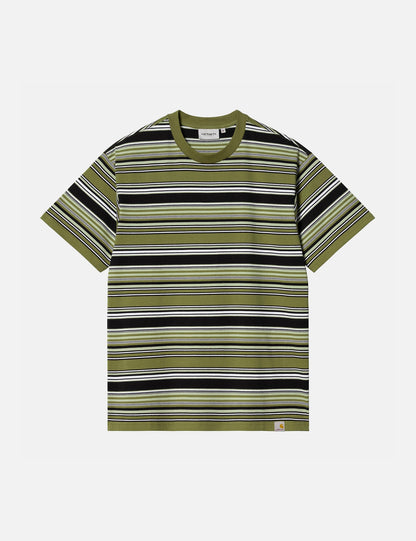 Lafferty T-Shirt (Streifen) – Kiwigrün