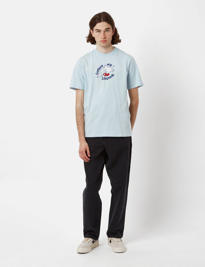 Rettungsschwimmer-T-Shirt (Bio) – Ikarusblau
