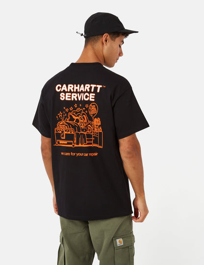 Auto Reparatur T-Shirt (Bio) - Schwarz