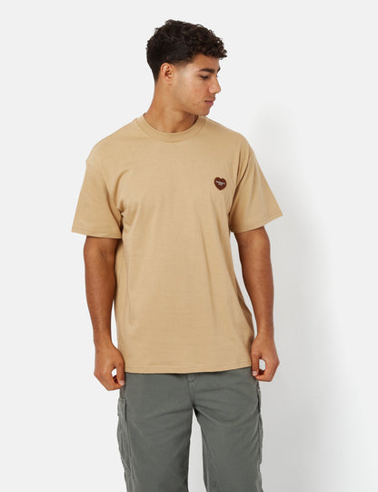 Doppelherz T-Shirt (Bio) - Dusty Hamilton Brown