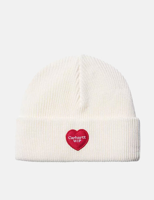 Herz-Beanie-Mütze – Wachs