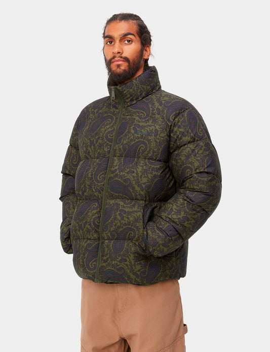 Springfield Jacke (Paisley-Print) – Pflanzengrün