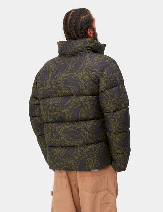 Springfield Jacke (Paisley-Print) – Pflanzengrün