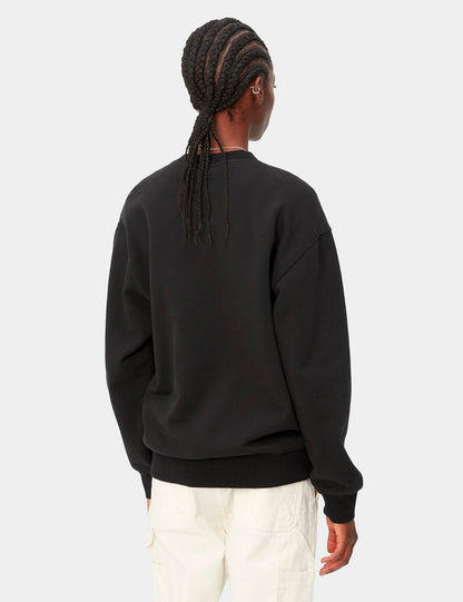 Damen-Sweatshirt – Schwarz/Weiß