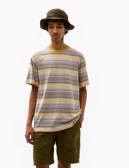 Coby Stripe T-Shirt (Loose) – Bourbon Brown