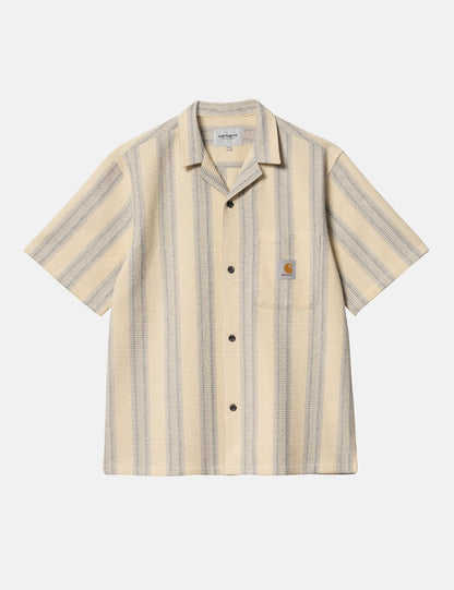 Kurzarmhemd Dodson Stripe – Natur