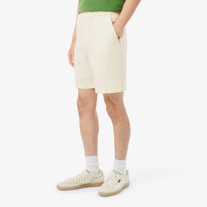 Regular Fit Twill-Shorts aus Leinenmischung
