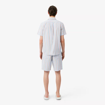 Striped Cotton Poplin Shorts