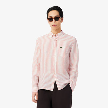 Regular Fit Striped Linen Shirt