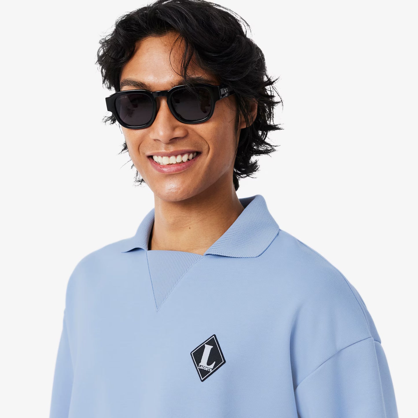 French Made Polo Collar Sweatshirt
