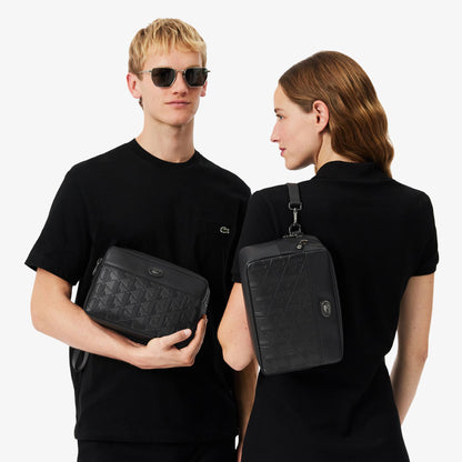 Monogram Leather Clutch