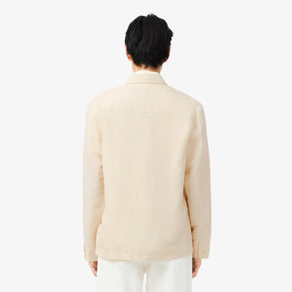 Leinenmischgewebe-Overshirt