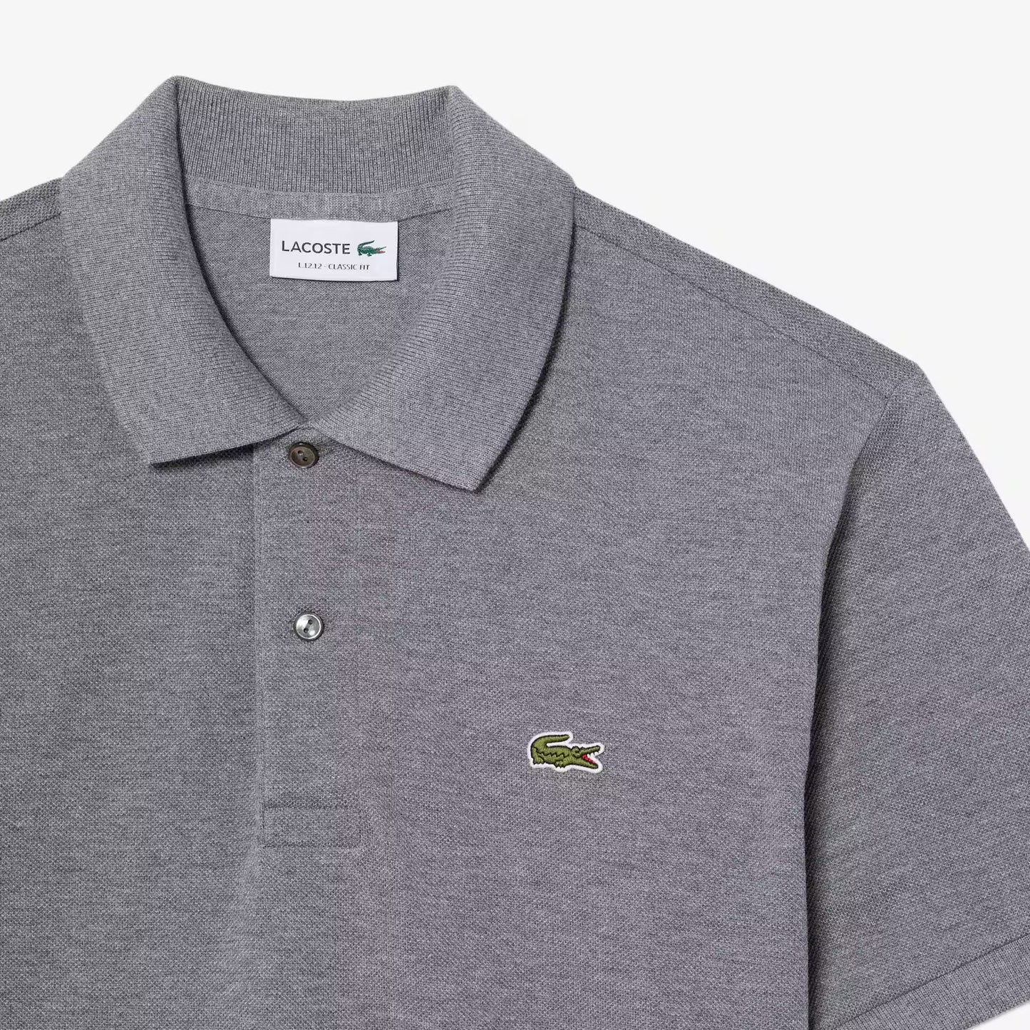Klassisches Poloshirt L.12.12 aus meliertem Piqué