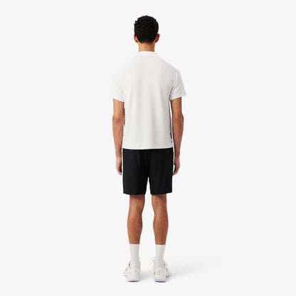 Sport-Shorts mit Akzentband aus Diamant-Taft